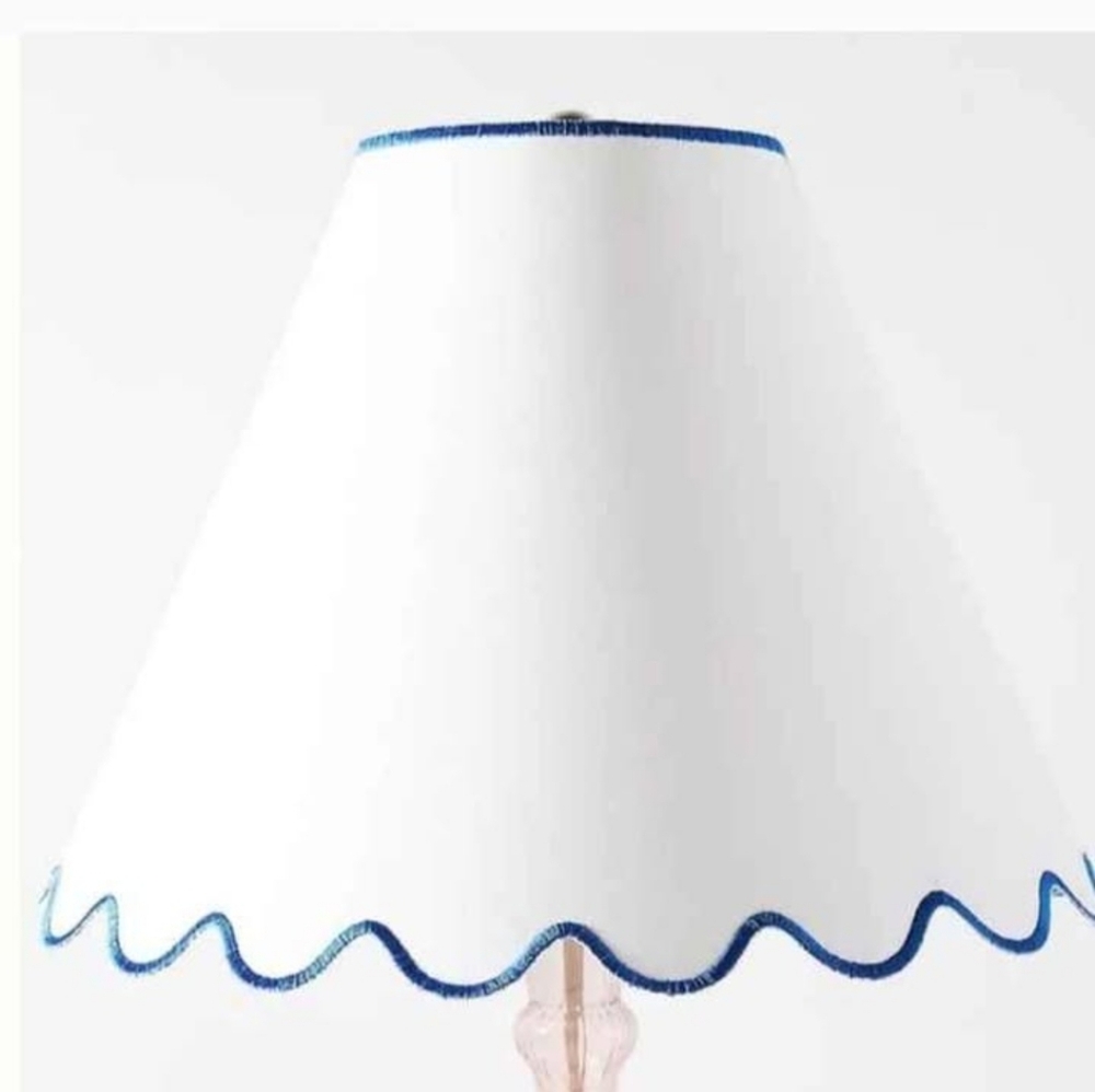 ANTHROPOLOGIE SCALLOPED LAMP SHADE NEW